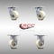 Service Caster 4 Inch Stainless Steel Nylon Caster Set with Roller Bearing 2 Swivel 2 Rigid SCC SCC-SS30S420-NYR-2-R-2 - alternate 6
